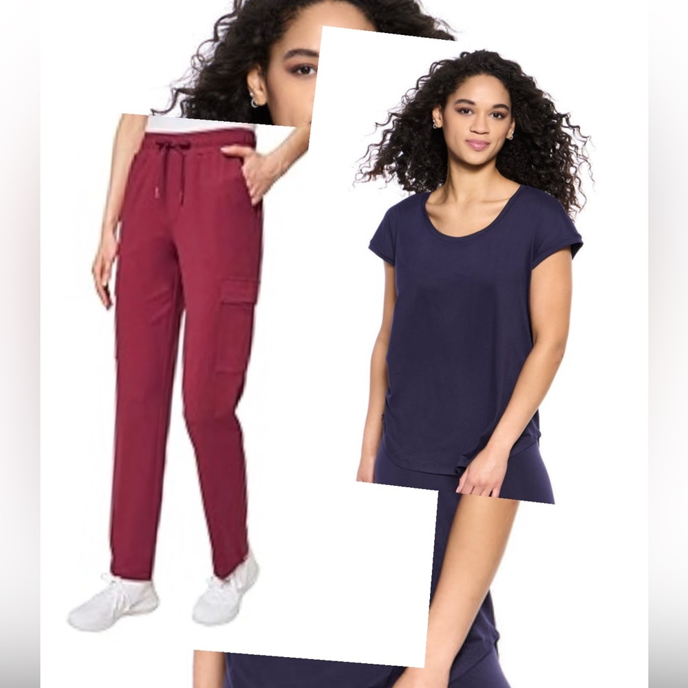 2piece Felina Cap Sleeve Relaxed Tee and Mondetta Cargo Pocket Straight pant
